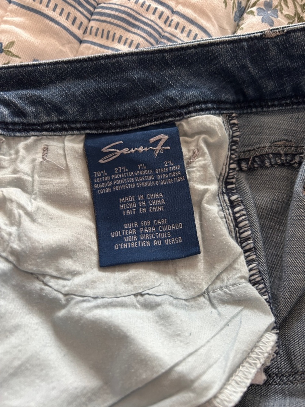Seven7 Blue Embroidered Cropped Women’s Jeans - Picture 9 of 10